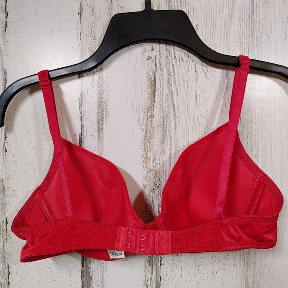 36B Vanity Fair Bra Red Underwire Lined Style 75-208 - Picture 5 of 9
